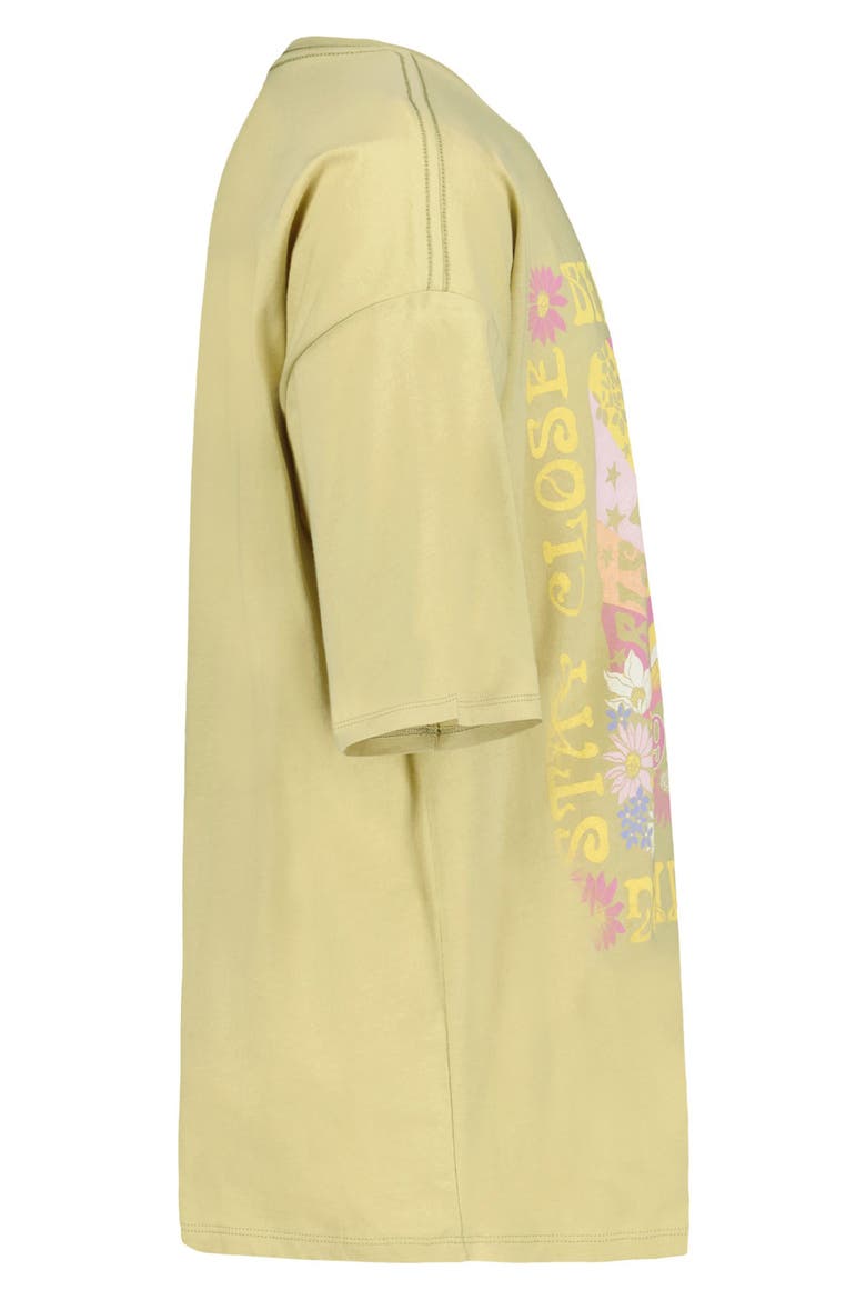 Kids' Sunshine Oversize Cotton Graphic T-Shirt, Alternate, color, SAGE GREEN