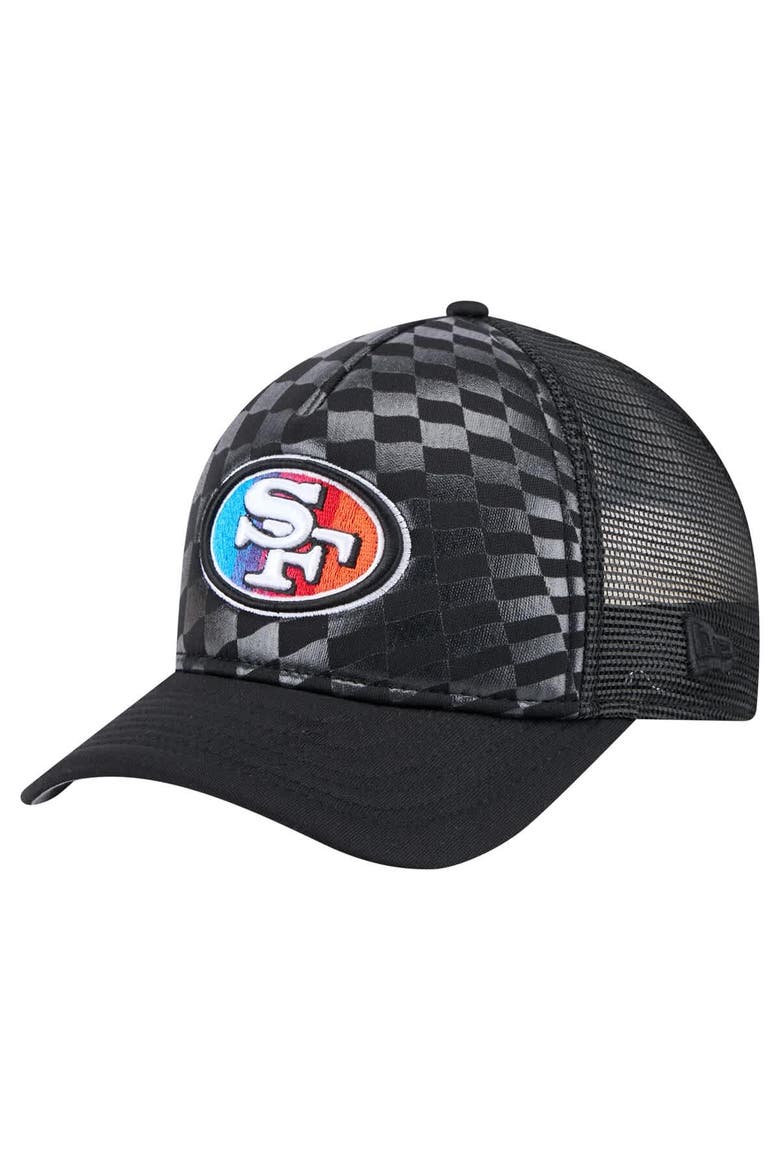 Men's New Era  Black San Francisco 49ers Gradient 9FORTY Adjustable Hat, Main, color, Black