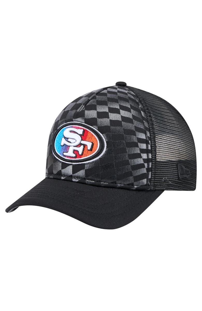 New Era Men's New Era Black San Francisco 49ers Gradient 9FORTY Adjustable Hat, Main, color, Black