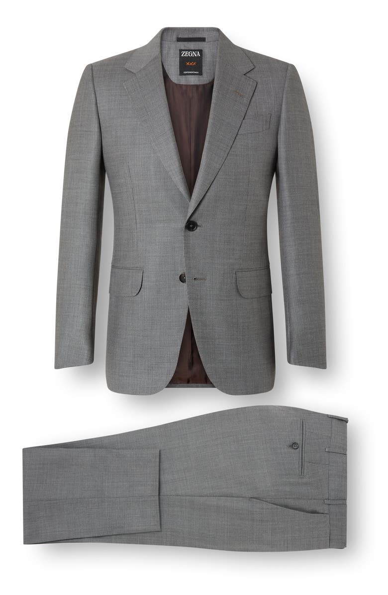 ZEGNA Centoventimila Wool Suit, Main, color, Grey