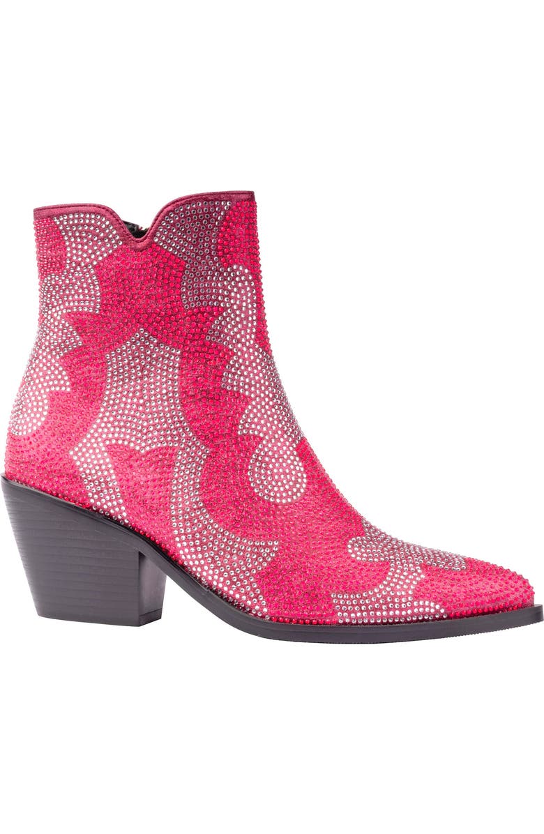 NINETY UNION Forever Rhinestone Embellished Bootie, Alternate, color, Fuchsia
