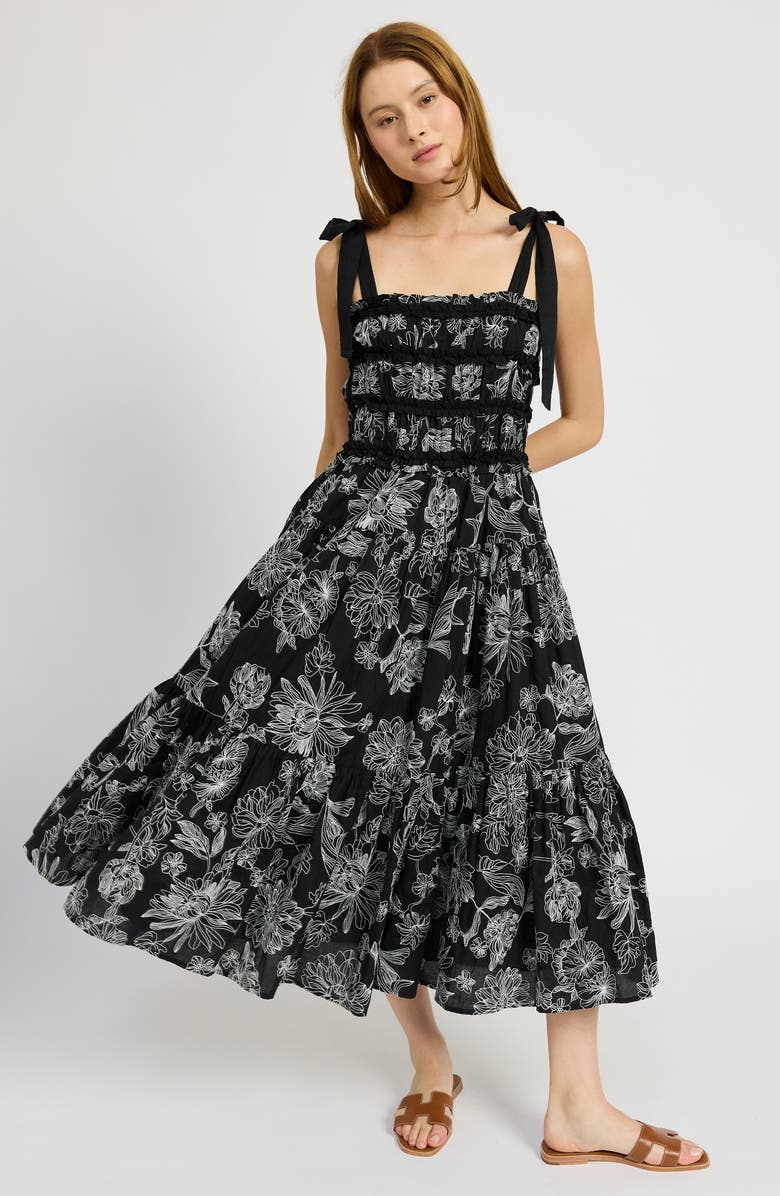 En Saison Magdalen Cotton Midi Dress, Alternate, color, 