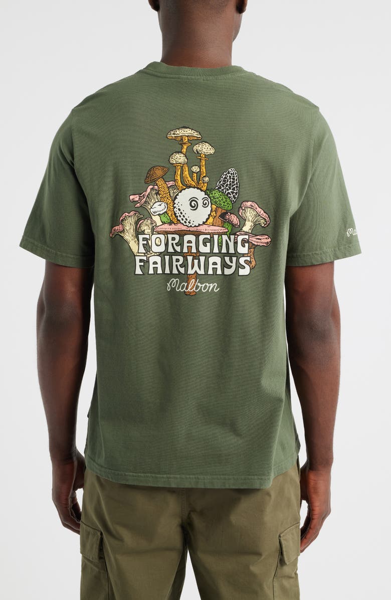 Malbon Golf Bermuda Foraging Graphic T-Shirt, Alternate, color, Olivine
