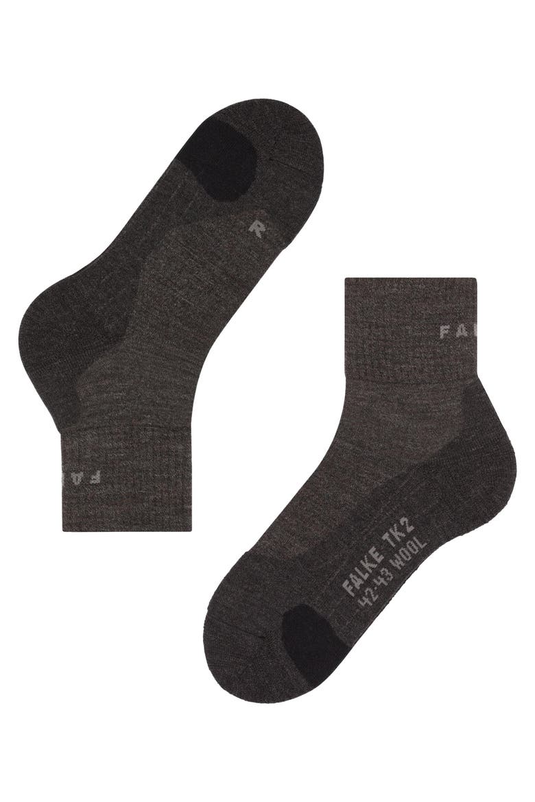 TK2 Explore Wool Short Hiking Socks, Alternate, color, Smog