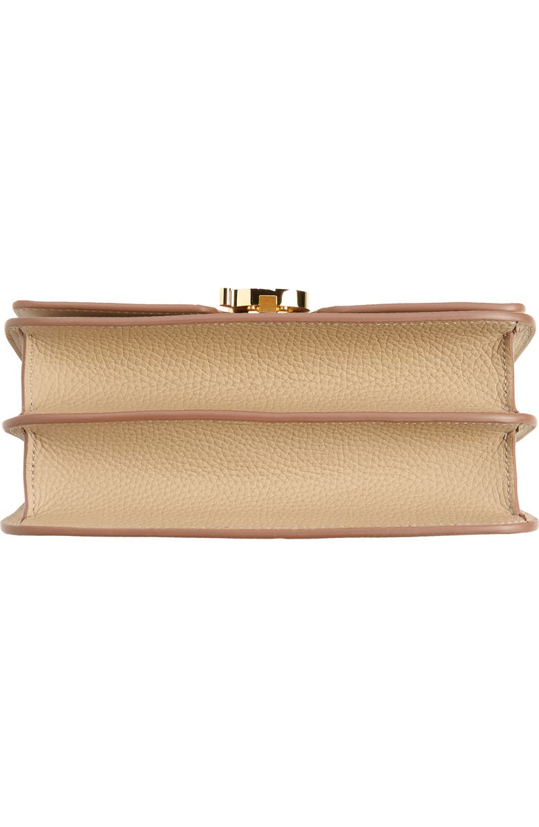 Burberry Small TB Monogram Topstitch Grainy Leather Shoulder Bag, Alternate, color,