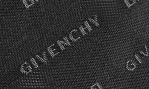 Givenchy Diagonal Logo Jacquard Silk Tie In Gray
