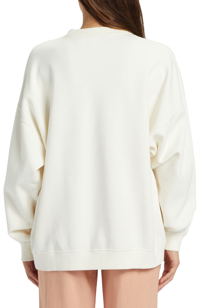 Roxy Lineup Oversize Graphic Sweatshirt, Alternate, color, 