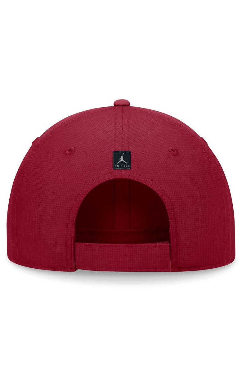 Jordan Brand Men's Jordan Brand Crimson Oklahoma Sooners 2024/25 On-Field Club Performance Adjustable Hat, Alternate, color, 