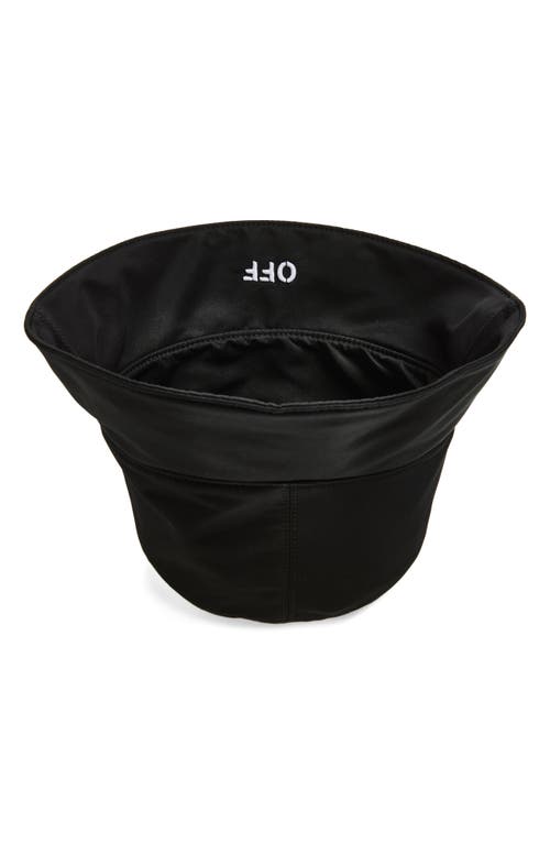 Off-white Off Stamp Reversible Bucket Hat In Black