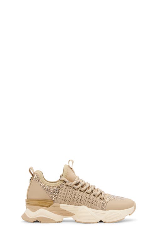 Steve Madden Kids' Jsolace Sneaker In Gold
