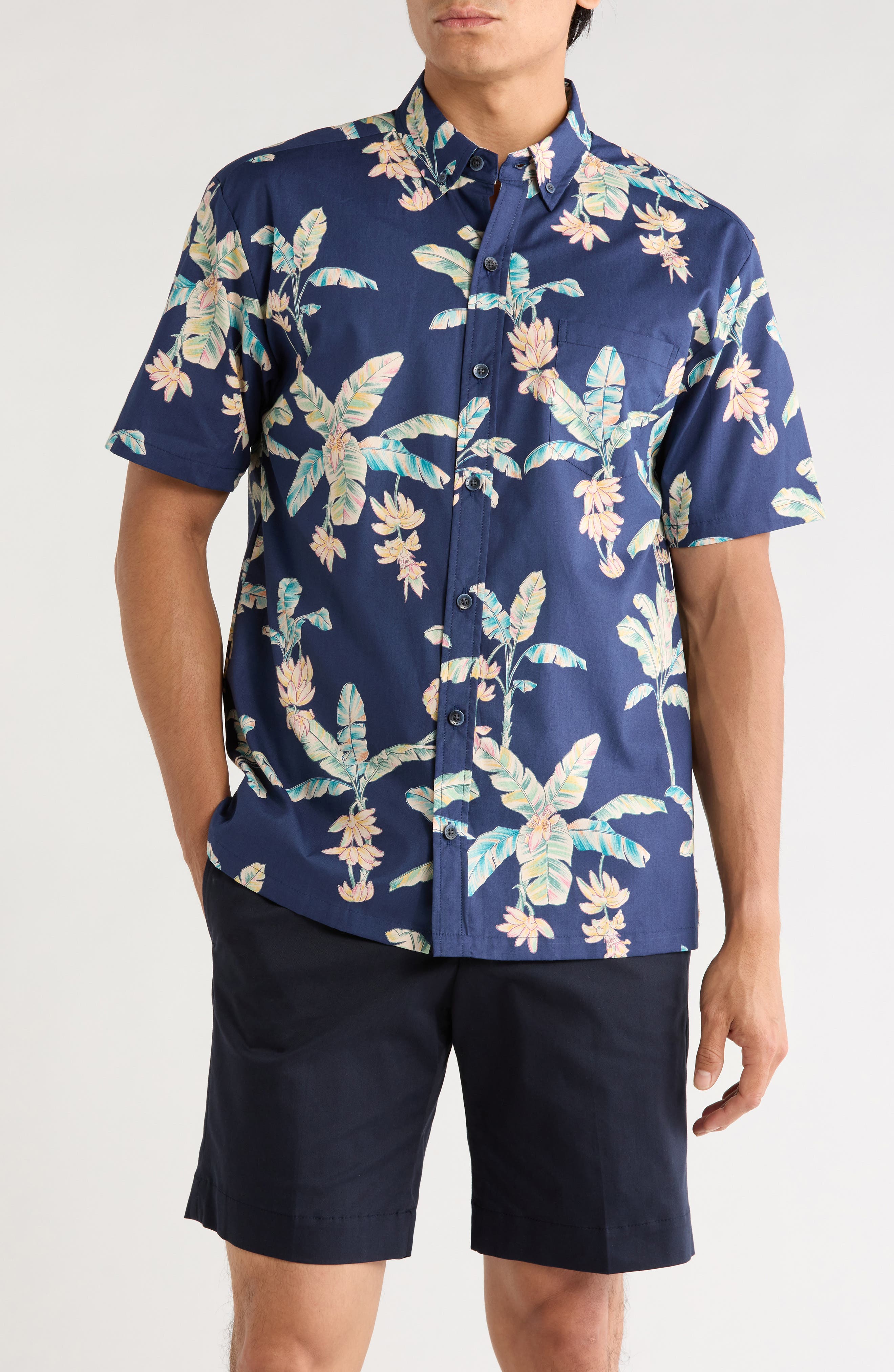 Kahala Banana Blossoms Cotton Button-Down Shirt (Men) | Nordstrom