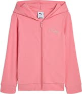 PUMA Kids' Bow Society Ribbed Stretch Cotton Hoodie