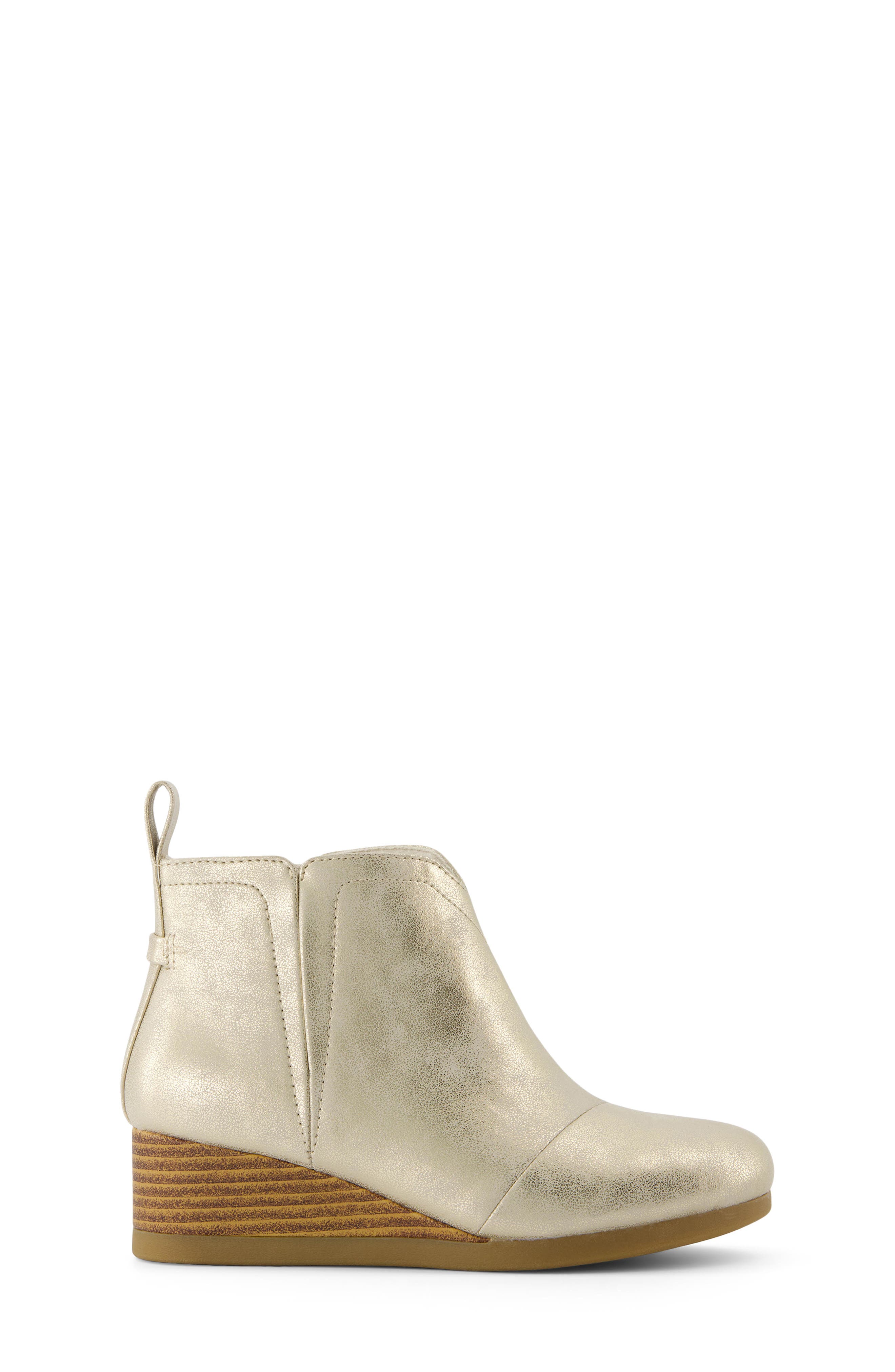 Kids' Clare Zip Wedge Bootie, Alternate, color, GOLD
