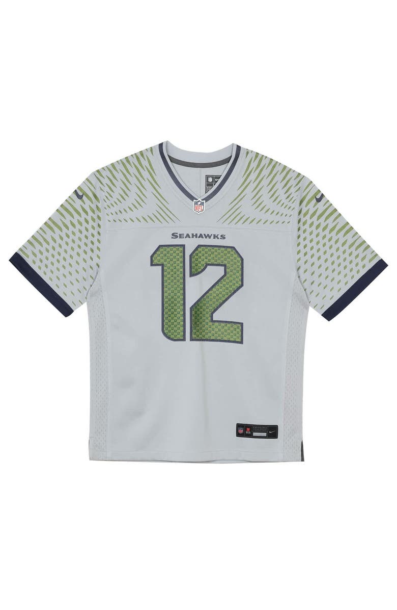 Nike Toddler Nike 12s Wolf Gray Seattle Seahawks 2025 Rivalries Collection Game Jersey, Alternate, color, Gray