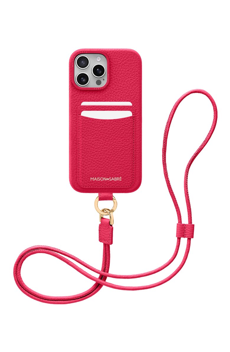 MAISON de SABRÉ Sling Phone Case, Alternate, color, Shibuya Fuchsia