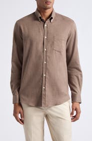 Sunspel Plaid Cotton Flannel Button-Down Shirt
