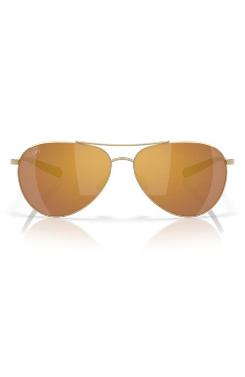 58mm Piper Polarized Pilot Sunglasses