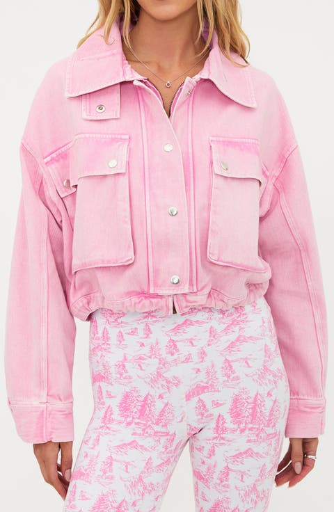 Isola Crop Jacket (Pink Sands)