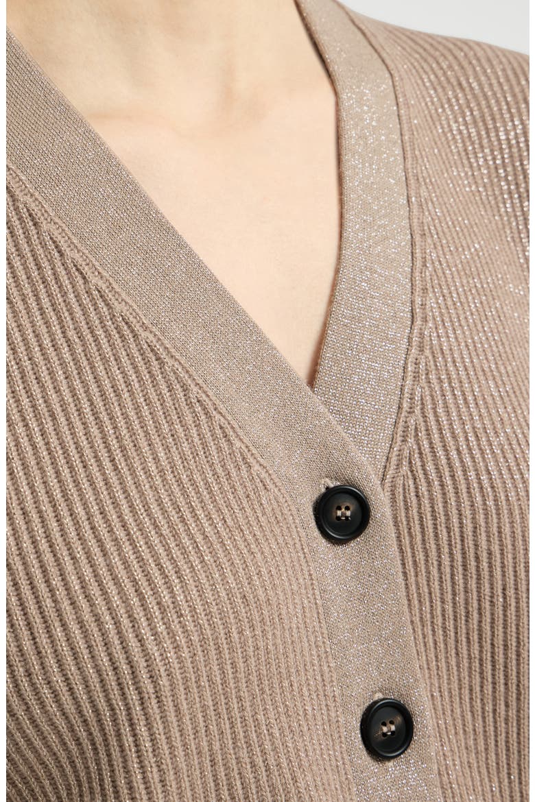 Cashmere knit vest, Alternate, color, Light Brown