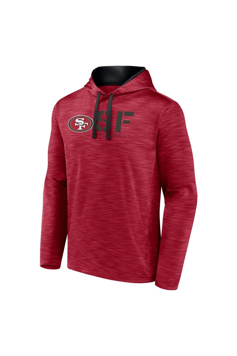 Men's Scarlet San Francisco 49ers Head Start Pullover Hoodie, Alternate, color, Scarlet