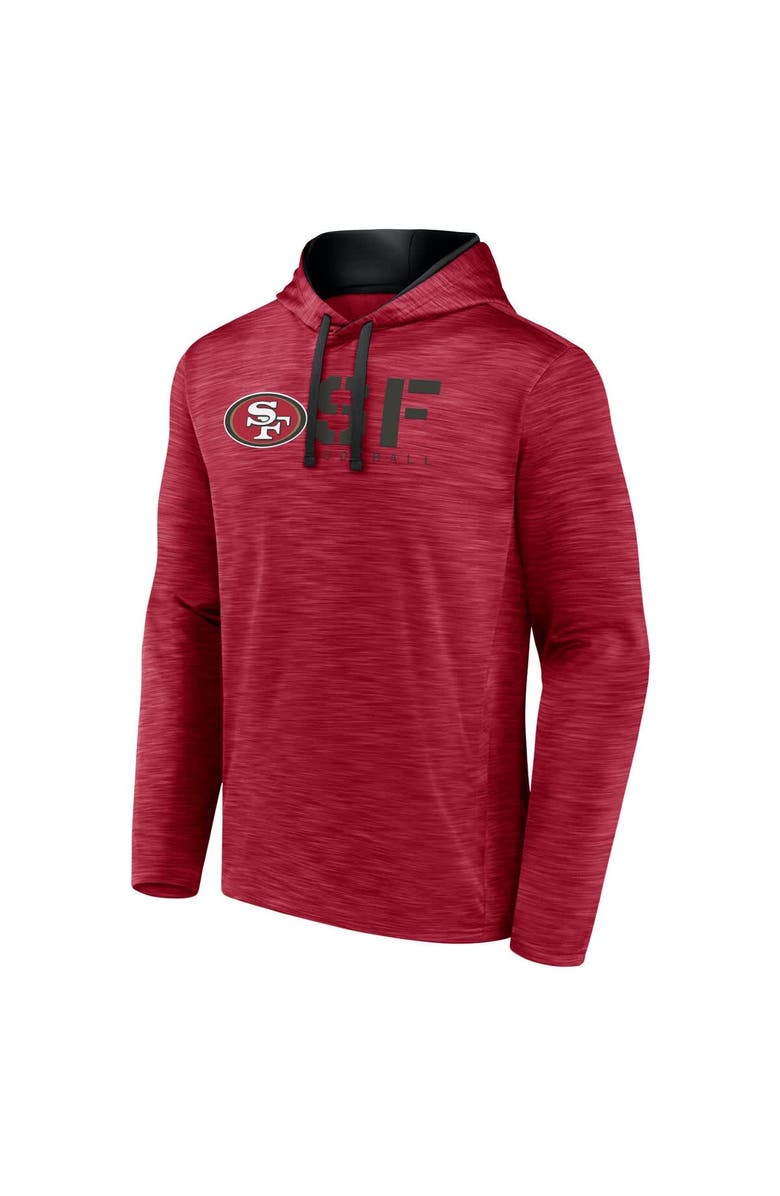 Logo Athletic Men's Scarlet San Francisco 49ers Head Start Pullover Hoodie, Alternate, color, Scarlet