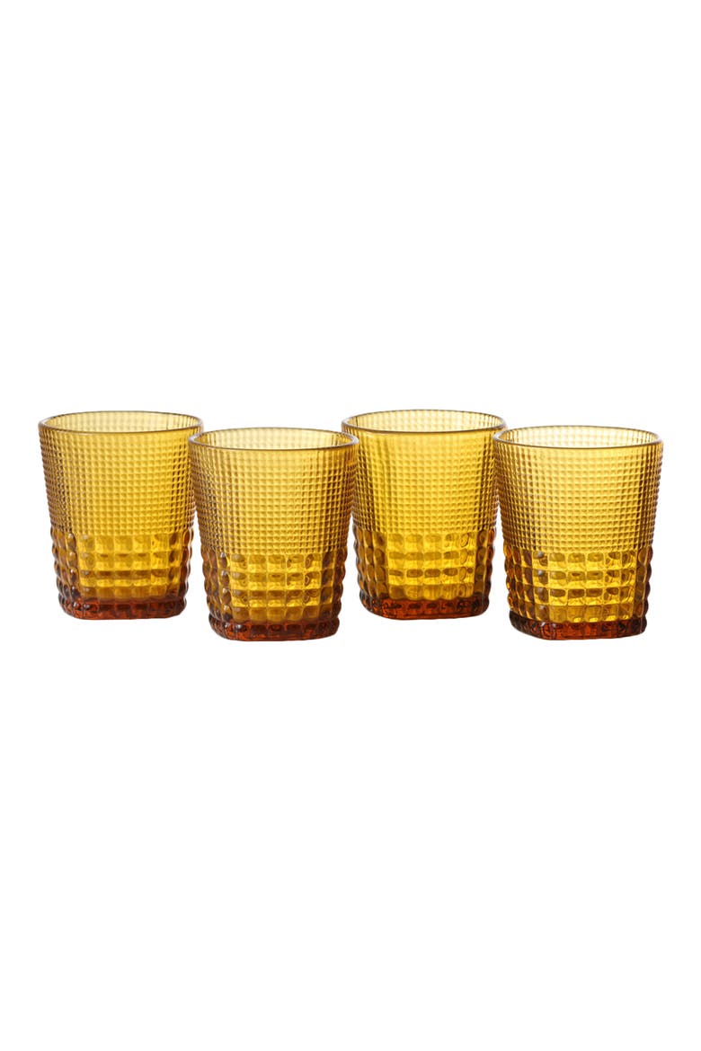 Malcom Set of 6 Double Old Fashioned Glasses, Alternate, color, AMBER
