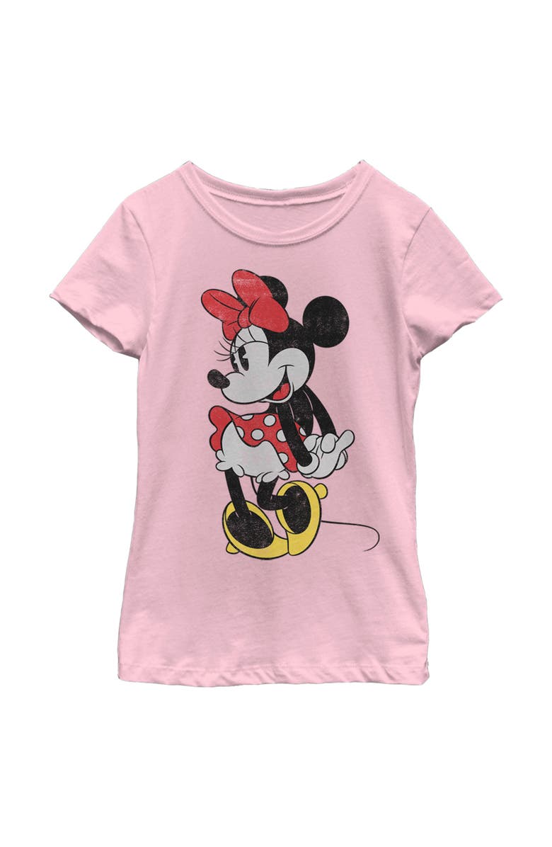 Mickey & Friends Girl's Mickey & Friends Retro Minnie Graphic T-Shirt, Main, color, Light Pink