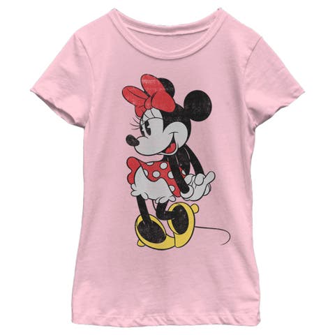 Girl's Mickey & Friends Retro Minnie  Graphic T-Shirt