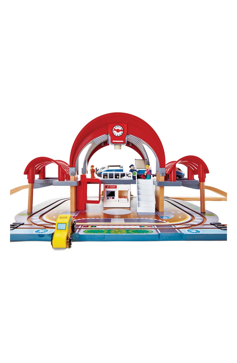 Hape Grand City Station Playset, Main, color, Multi