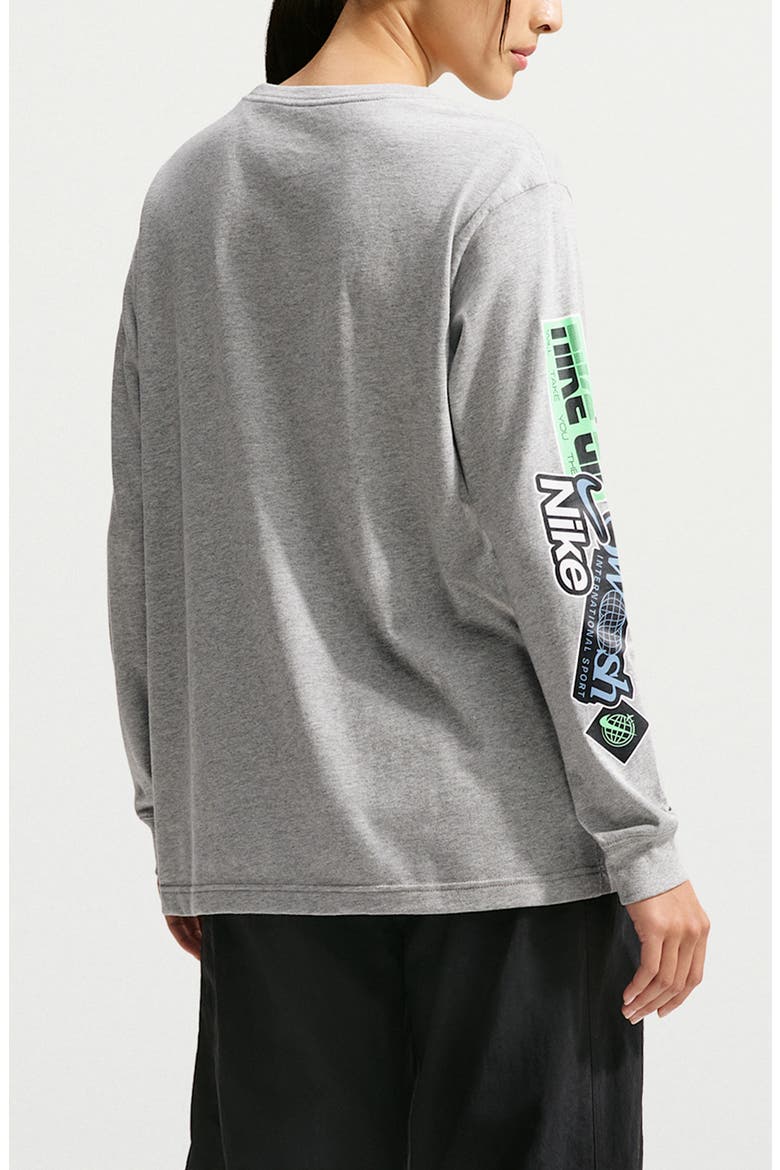 Sportswear Long Sleeve Graphic T-Shirt, Alternate, color, DARK GREY HEATHER