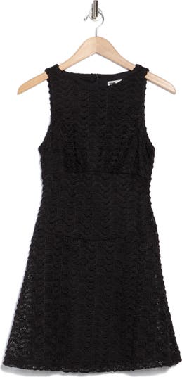 Textured Fit & Flare Dress