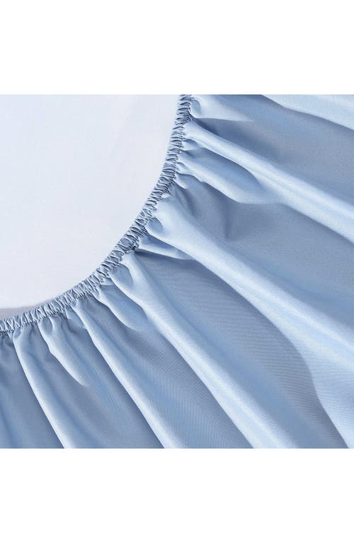 Eddie Bauer Logan Pastel Blue Cotton Full Sheet Set In Light Pastel Blue