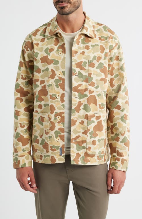 Free Fly Folly Stretch Cotton Twill Chore Coat In Green