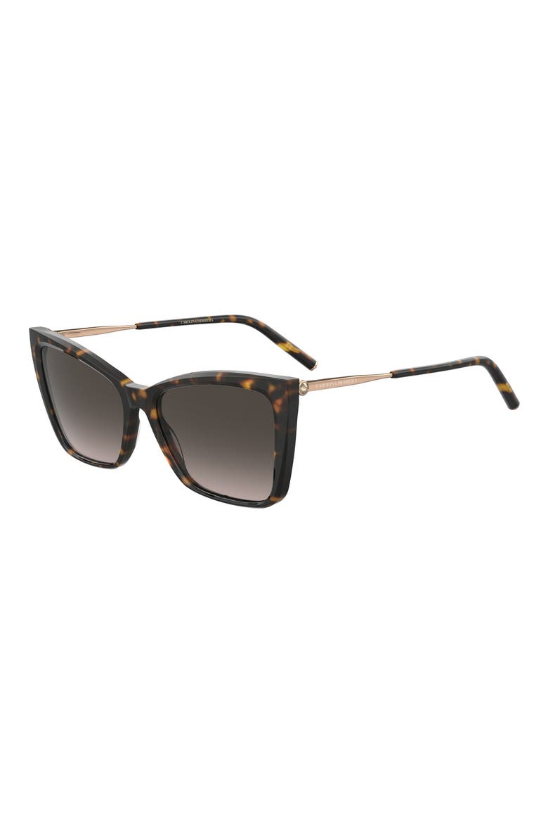 57mm Cat Eye Sunglasses, Alternate, color, 02IK-HA