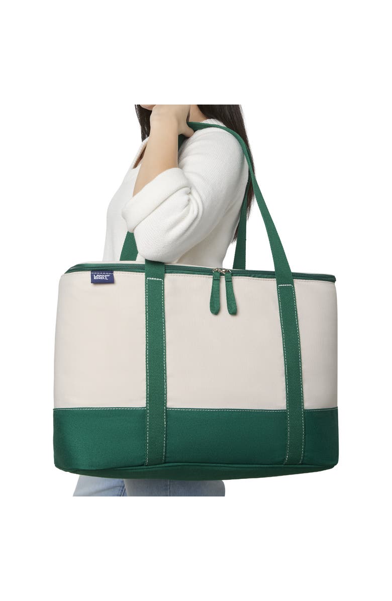 Lands' End Rectangular Large Cooler Bag Insulated 8 Gal, Alternate, color, Kelly Green