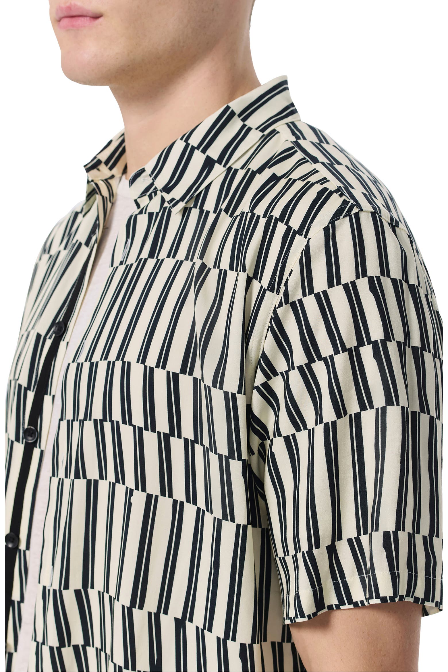 799 Color Code Dalton Print Short Sleeve Button-Up Shirt (Men) | Nordstromrack