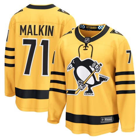 Men's Fanatics Evgeni Malkin Gold Pittsburgh Penguins Alternate Breakaway Player Jersey