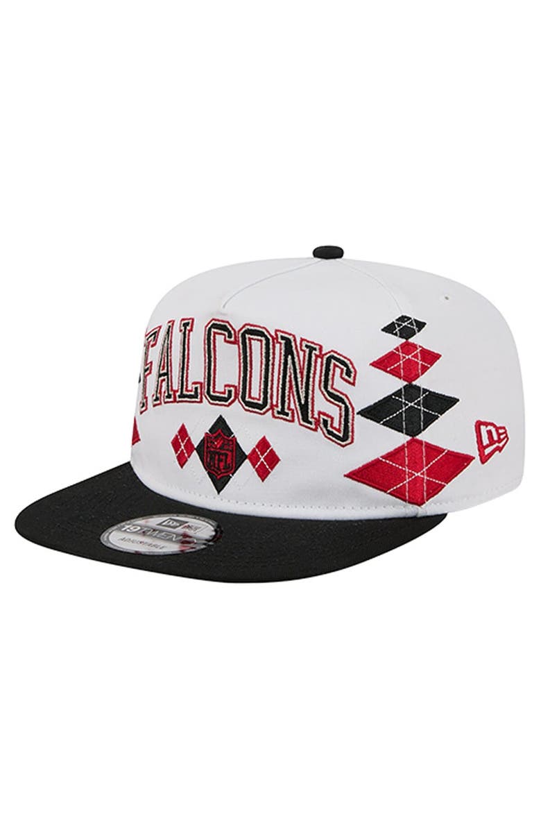 New Era Men's New Era White Atlanta Falcons Argyle 19TWENTY Adjustable Hat, Alternate, color, White