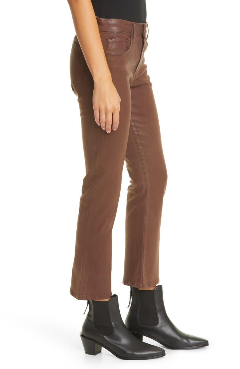 FRAME Le Crop Coated Mini Bootcut Jeans, Alternate, color, 