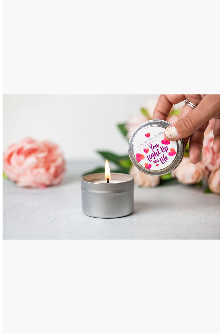 Trio of Tin Soy Candle Scented with Bergamot and Lavender Essential Oils, Alternate, color, None