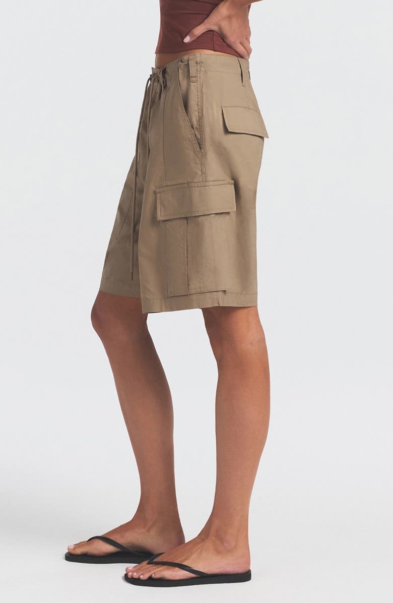 SKIMS Swiss Cotton Cargo Shorts, Alternate, color, Desert