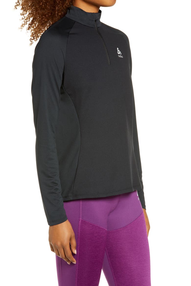 Cerarmiwarm Element Midlayer Top, Alternate, color, BLACK