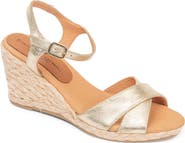patricia green Roma Crisscross Ankle Strap Espadrille Wedge Sandal