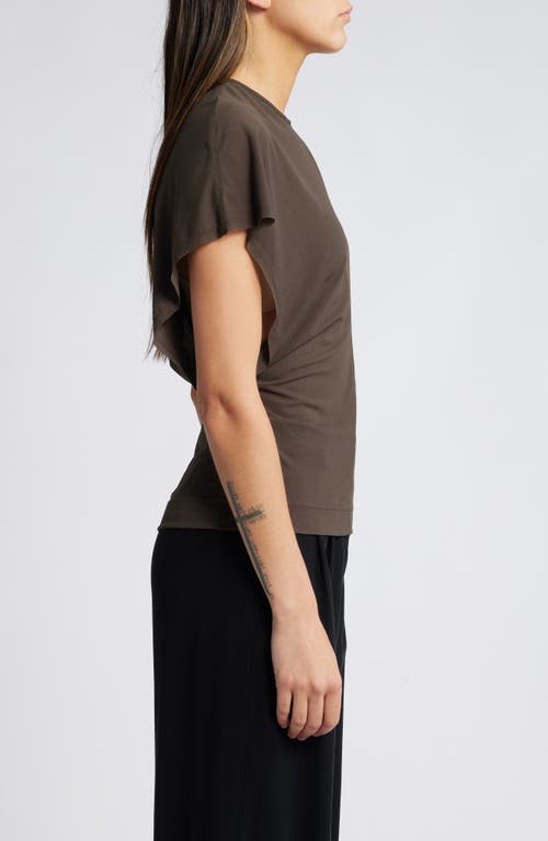 Faithfull The Brand Brita Dolman Sleeve Top In Chocolate Brown