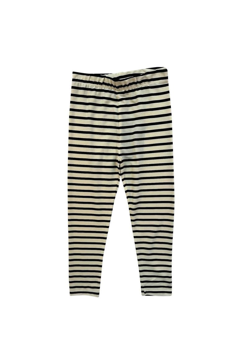 Infant Wes & Willy  Iowa Hawkeyes Long Sleeve Top and Striped Tri-Blend Leggings Set, Alternate, color, Black