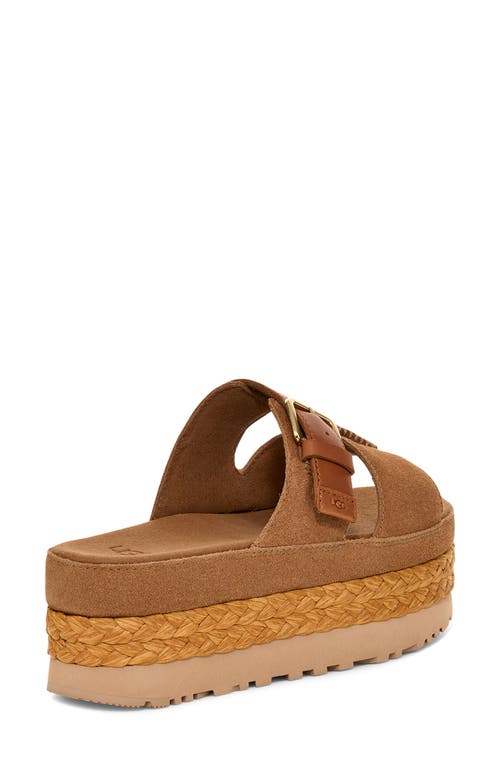 Ugg(r) Aubrey Platform Slide Sandal In Chestnut