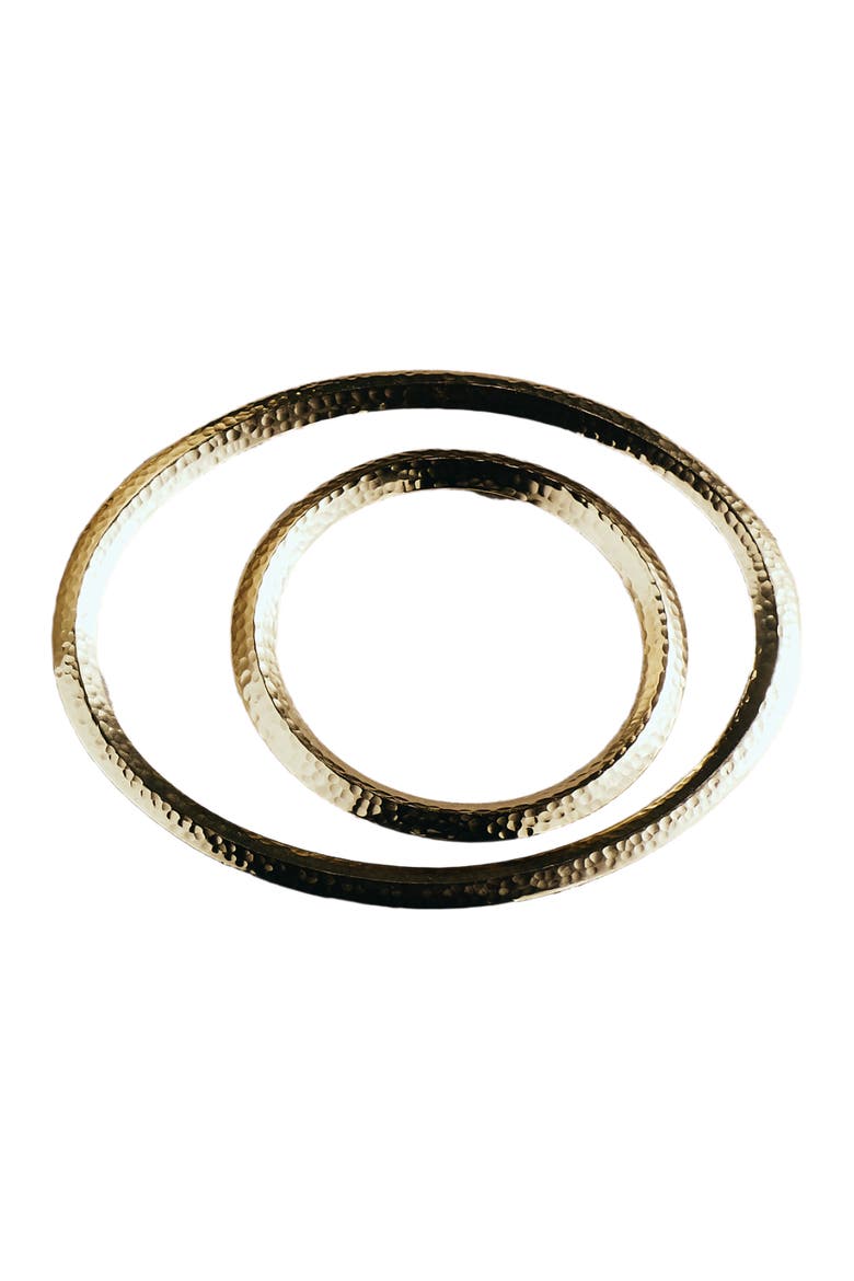 Aurum Trivet Assorted - Set of 2 Hammered, Alternate, color, Natural