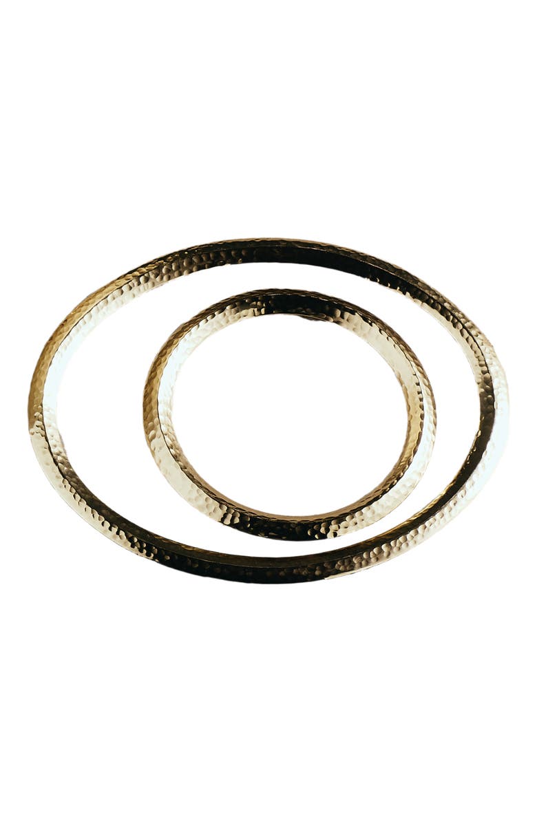 The Collective Home Aurum Trivet Assorted - Set of 2 Hammered, Alternate, color, Natural