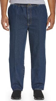 Harbor Bay by DXL Big & Tall Full-Elastic Waist Jeans