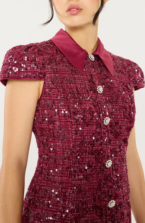 Likely Estella Sequin Minidress In Red